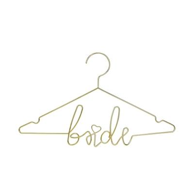 Miss Lovely Kleerhanger Bride van metaal in goud/bruiloftsaccessoires bruid bruiloftsdecoratie decoratie bruidsjurk accessoires huwelijksceremonie vrijgezellenfeest