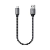 Satechi ST-TAL10M USB-kabel USB 2.0 USB-A stekker, Apple Lightning stekker 0.25 m Grijs, Zwart - thumbnail