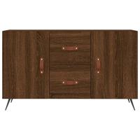 Dressoir 100x36x60 cm bewerkt hout bruineikenkleurig - thumbnail