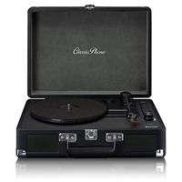 Classic Phono TT-115 platenspeler - kofferplaatspeler - Bluetooth - USB - 3 snelheden - directe opname op USB zonder pc - riemaandrijving - zwart - thumbnail