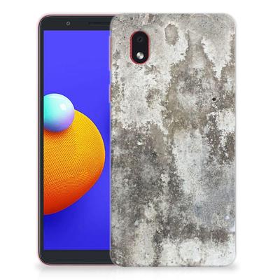 Samsung Galaxy A01 Core | TPU | Siliconen hoesje | Beton Print Samsung Galaxy A01 Core | TPU | Siliconen hoesje | Beton Print