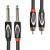 Roland RCC-15-2R28 instrumentenkabel 2x 6.35mm jack naar 2x RCA 4.5 meter