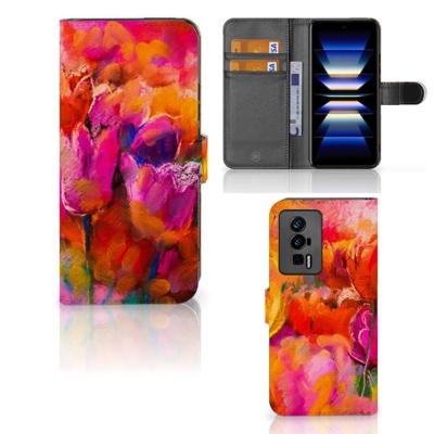 Hoesje Xiaomi Poco F5 Pro Tulips Hoesje Xiaomi Poco F5 Pro Tulips