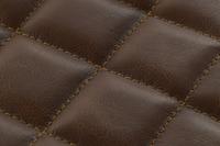 Kruk DKD Home Decor Zwart Leer Metaal Lichtbruin (44 x 38 x 82 cm) - thumbnail