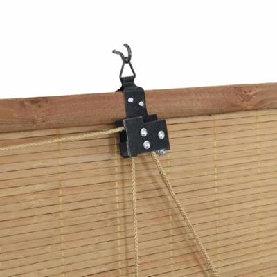 VidaXL Rolgordijn met gordijnen bruin 150 x 160 cm bamboe