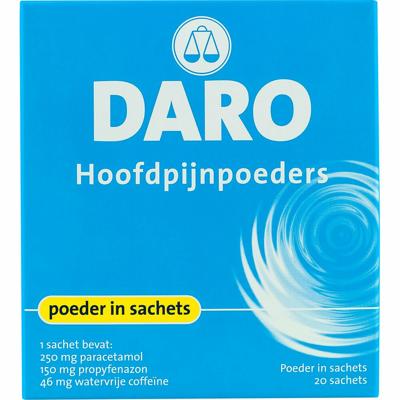 Daro Hoofdpijnpoeders 20 Stuks