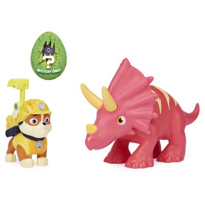 PAW Patrol , Dino Rescue Rubble and Dinosaur Action Figure-set, voor kinderen vanaf 3 jr. PAW Patrol , Dino Rescue Rubble and Dinosaur Action Figure-set, voor kinderen vanaf 3 jr.
