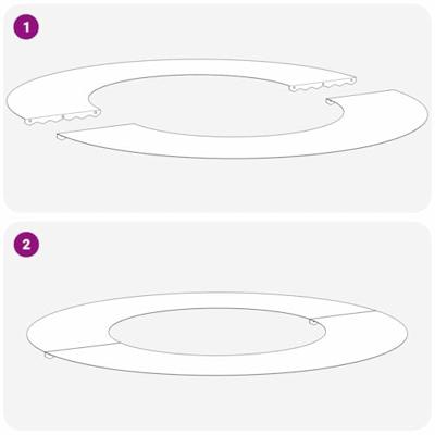 VidaXL Geschikt voor platte boomring zilver ø40 / 70 cm roestvrij staal VidaXL Geschikt voor platte boomring zilver ø40 / 70 cm roestvrij staal