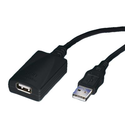 ROLINE USB 2.0 verlengkabel, zwart, 5 m ROLINE USB 2.0 verlengkabel, zwart, 5 m