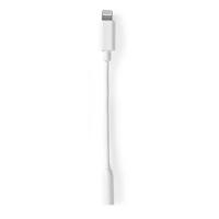 Lightning Adapter | Apple Lightning 8-Pins | 3,5 mm Female | Vernikkeld | 0.10 m | Rond | TPE | Wit - thumbnail