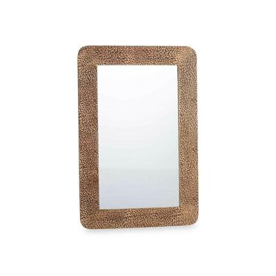 Wandspiegel Gift Decor Bruin Lakens 90 x 60 x 2 cm Rechthoekig
