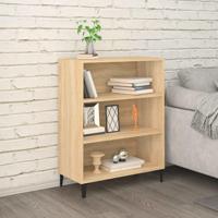 Dressoir 69,5x32,5x90 cm bewerkt hout sonoma eikenkleurig - thumbnail