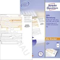 Avery-Zweckform Overschrijvingsformulier SEPA-Überweisung DIN A4 Aantal paginas: 100 2817 - thumbnail