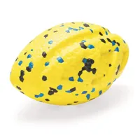 Beeztees Rugbybal algo foam geel 13cm - thumbnail