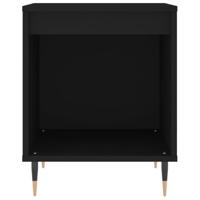 Nachtkastjes 2 st 40x35x50 cm bewerkt hout zwart - thumbnail