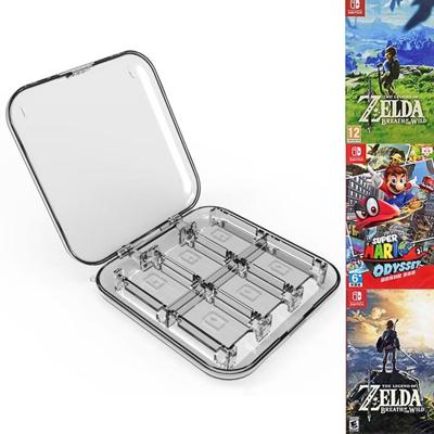 12 in 1 doos Memory Card houder box voor Nintendo switch (zilver)