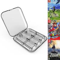 12 in 1 doos Memory Card houder box voor Nintendo switch (zilver) - thumbnail