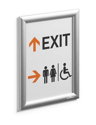 Durable Klapframe Voor papierformaat: 1 x DIN A4 Buiten, Tegen regen beschermde buitenruimte 479623 Aluminium Zilver 1 stuk(s) - thumbnail