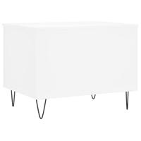 Salontafel 60x44,5x45 cm bewerkt hout wit - thumbnail