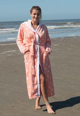 Dames badjas met sterren-l/xl