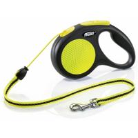 Flexi - Oprolkoord - 5 meter tot 20 kg - neon geel - thumbnail