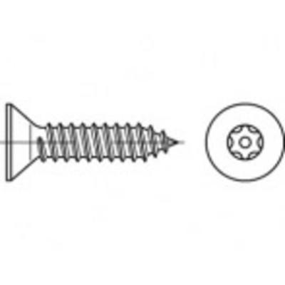 TOOLCRAFT TO-5380161 Veiligheidsschroeven 3.5 mm 19 mm Binnen-T 88115 RVS A2 100 stuk(s)
