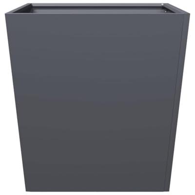 Plantenbakken 2 st 50x50x50 cm staal antracietkleurig