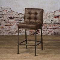 Tower Living Barkruk 'Vasco' (zithoogte 67cm), kleur Bruin - thumbnail