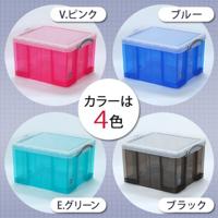 Opbergbox ru 42ltr 520x440x310mm transp blauw - thumbnail