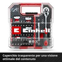 Einhell 109022 Dopsleutel-bitinzetset 1/4 37-delig - thumbnail