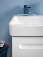 Wastafelonderkast Duravit No.1 Met 1 Deur Links 44x38.6x47.8 cm Met Geïntegreerde Greep Mat Wit Duravit - thumbnail