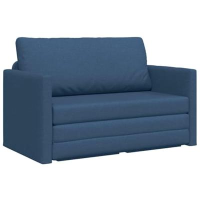Slaapbank 110cm Blauw Stof