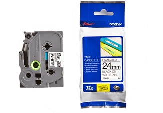 Brother TZE-251 labelprinter-tape Zwart op wit