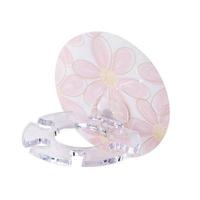 Kunststof tandenborstel houder tandpasta opslag tand borstel dispenser (roze) - thumbnail