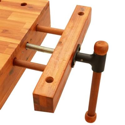 VidaXL Tafelwerkbank met bankschroef 52x44x9,5 cm massief acaciahout