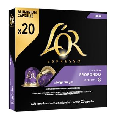 L'OR Espresso Lungo Profondo Gemalen Koffie 10x20 Stuks bij Jumbo L'OR Espresso Lungo Profondo Gemalen Koffie 10x20 Stuks bij Jumbo