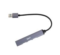 iggual - USB-hub 4 poorten, incl. USB 3.0 tot 5 Gbit/s en drie USB tot 480 Mbit/s - compatibel met Mac OS, Windows, Linux - thumbnail