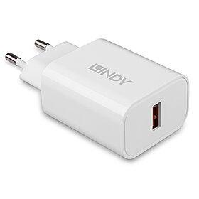 LINDY 18W USB Typ A Charger USB-oplader 18 W 1x USB-A Wit Binnen LINDY 18W USB Typ A Charger USB-oplader 18 W 1x USB-A Wit Binnen