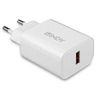 LINDY 18W USB Typ A Charger USB-oplader 18 W 1x USB-A Wit Binnen - thumbnail