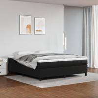 Boxspring met matras kunstleer zwart 180x200 cm - thumbnail