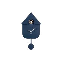 Wall Clock Modern Cuckoo Dark Blue - thumbnail