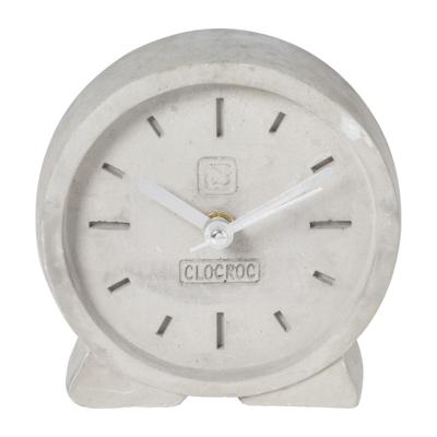 Staande klok cement - grijs - 12.5x12x4 cm Staande klok cement - grijs - 12.5x12x4 cm