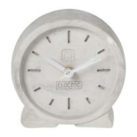 Staande klok cement - grijs - 12.5x12x4 cm - thumbnail