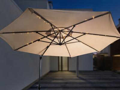 HI parasol lichtslinger solar led 130 cm
