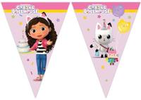 Vlaggenlijn Papier Gabby&apos;s Poppenhuis , 2mtr. - thumbnail
