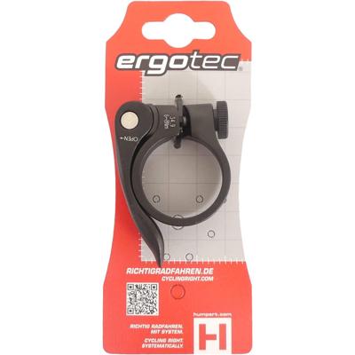Ergotec zadelpenklem quick release snelsluiter ø34,9 alu zwart