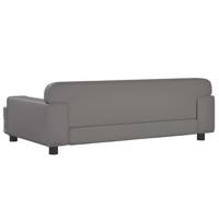 Hondenmand 90x53x30 cm kunstleer grijs - thumbnail