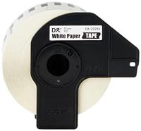 Doorlopende Thermische Papierband Brother DK-22214 12 x 30,48 mm Zwart Zwart/Wit Wit - thumbnail