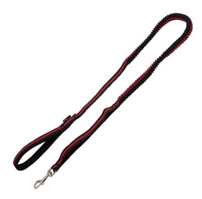 Jack and Vanilla Hondenriem met 2 handvatten - Elastisch - Zwart / rood - Lengte 120 cm Jack and Vanilla Hondenriem met 2 handvatten - Elastisch - Zwart / rood - Lengte 120 cm