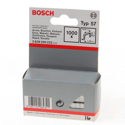 Bosch Accessoires Niet met platte draad type 57 10,6 x 1,25 x 12 mm 1000st - 2609200232 Bosch Accessoires Niet met platte draad type 57 10,6 x 1,25 x 12 mm 1000st - 2609200232
